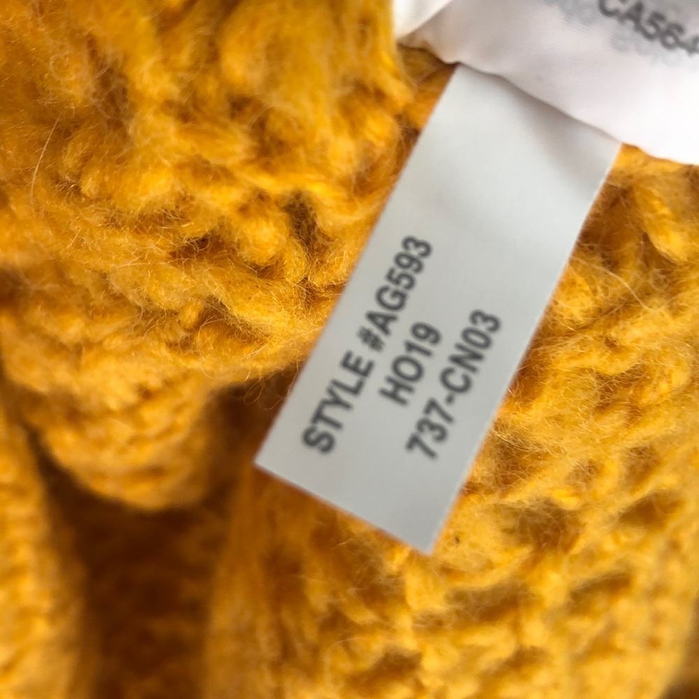MWT Madewell Windmere Pointelle Sweater Yellow - Picture 7 of 8
